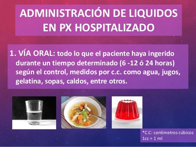 Control de líquidos