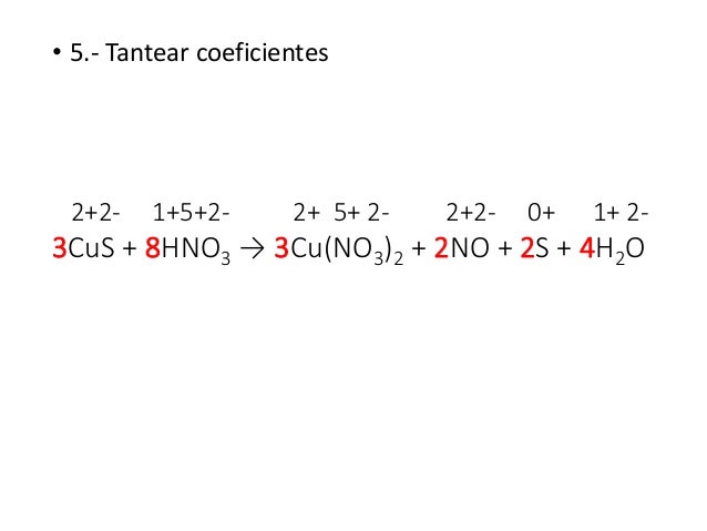 3cus 8hno3 3cu No3 2 2no 3s 4h2o Balanceo de ecuaciones por método de redox Javier