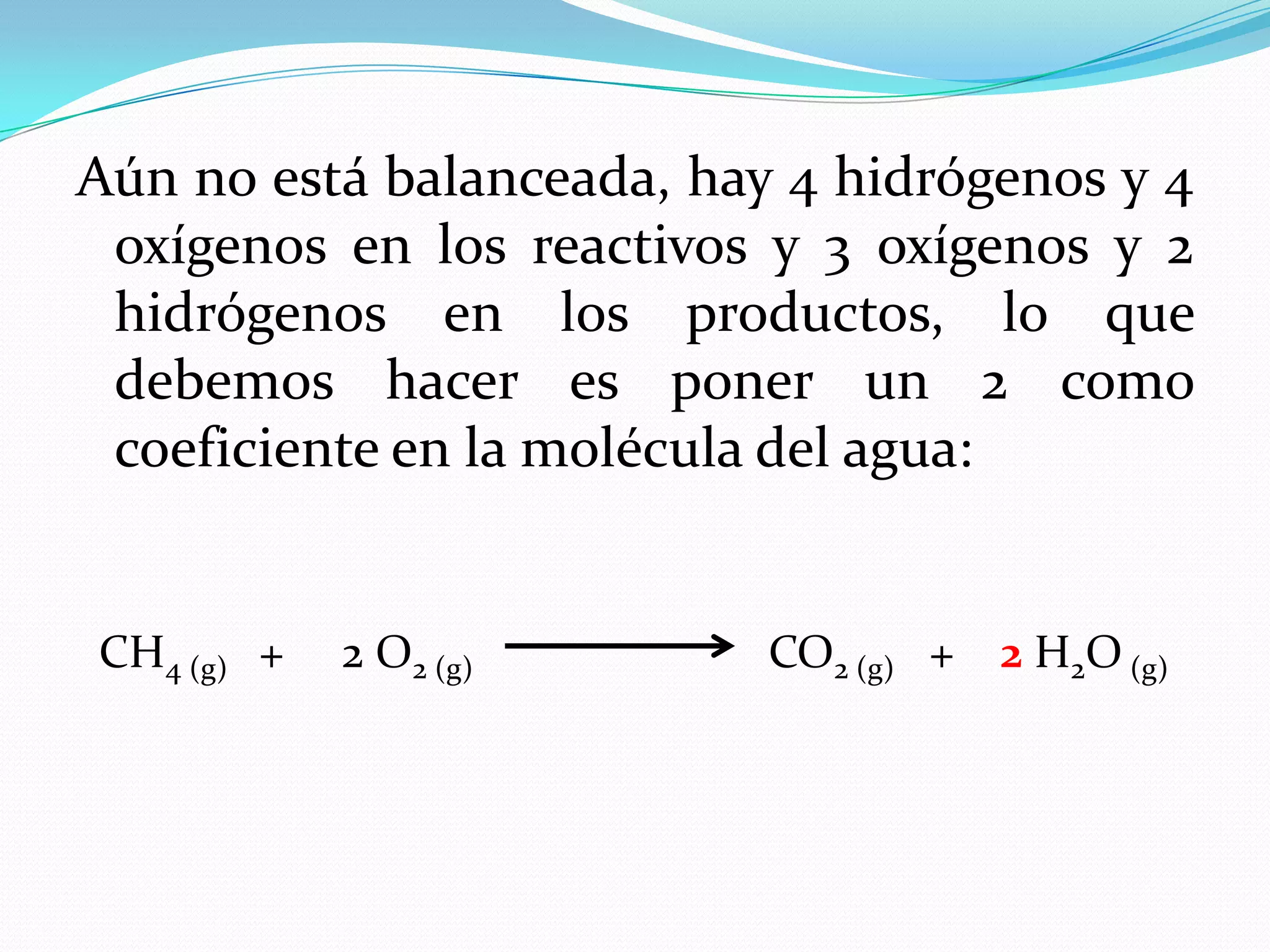 Balanceo de ecuaciones químicas | PPTX