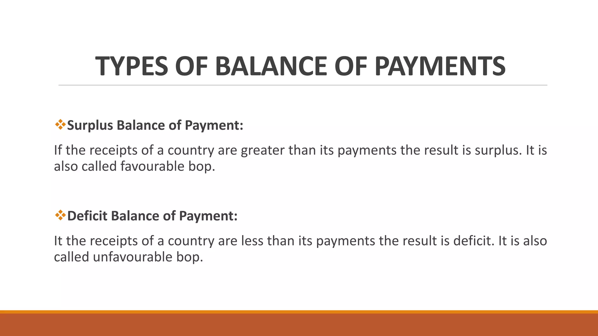 Causes Of Adverse Balance Of Payment