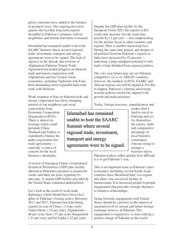 Pakistan Balance of payments