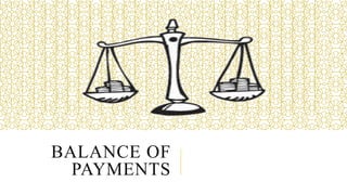 BALANCE OF
PAYMENTS
 