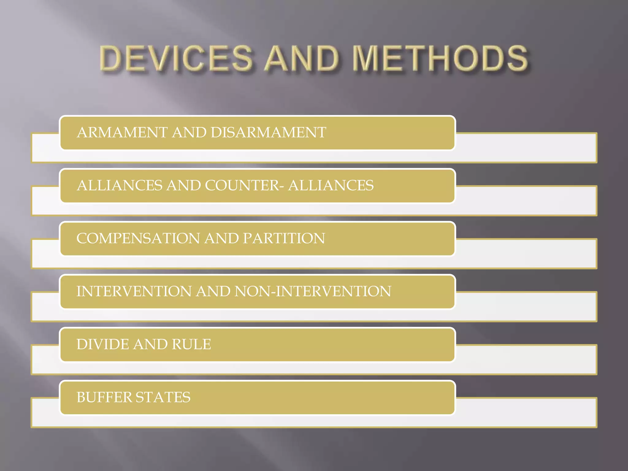 DEVICES AND METHODS