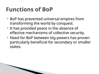 Balance of Power in international relations | PPT