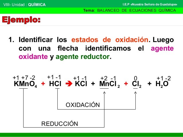 Balanceo redox