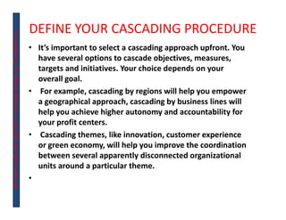 CirculatedbyDrWilfredMonteiro-copyrightallrightsreserved
DEFINE YOUR CASCADING PROCEDURE
• It’s important to select a casc...