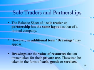 Partnership Traders Balance Sheet CMD | PPT