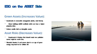 Esg Asset Examples Balance Sheet ESG Integration for Indian Students.pptx