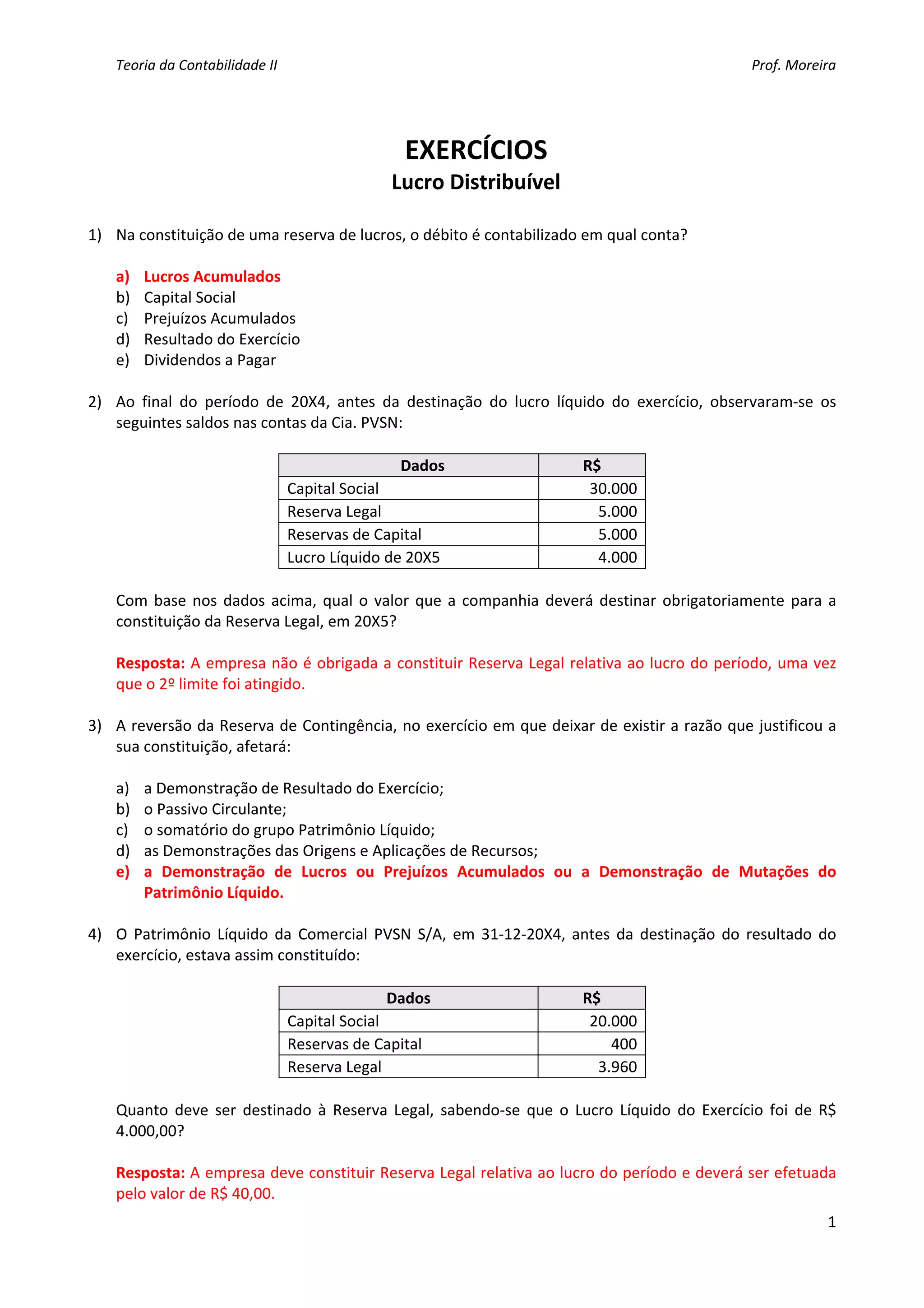 Balancetes e razonetes gabarito 01 | PDF
