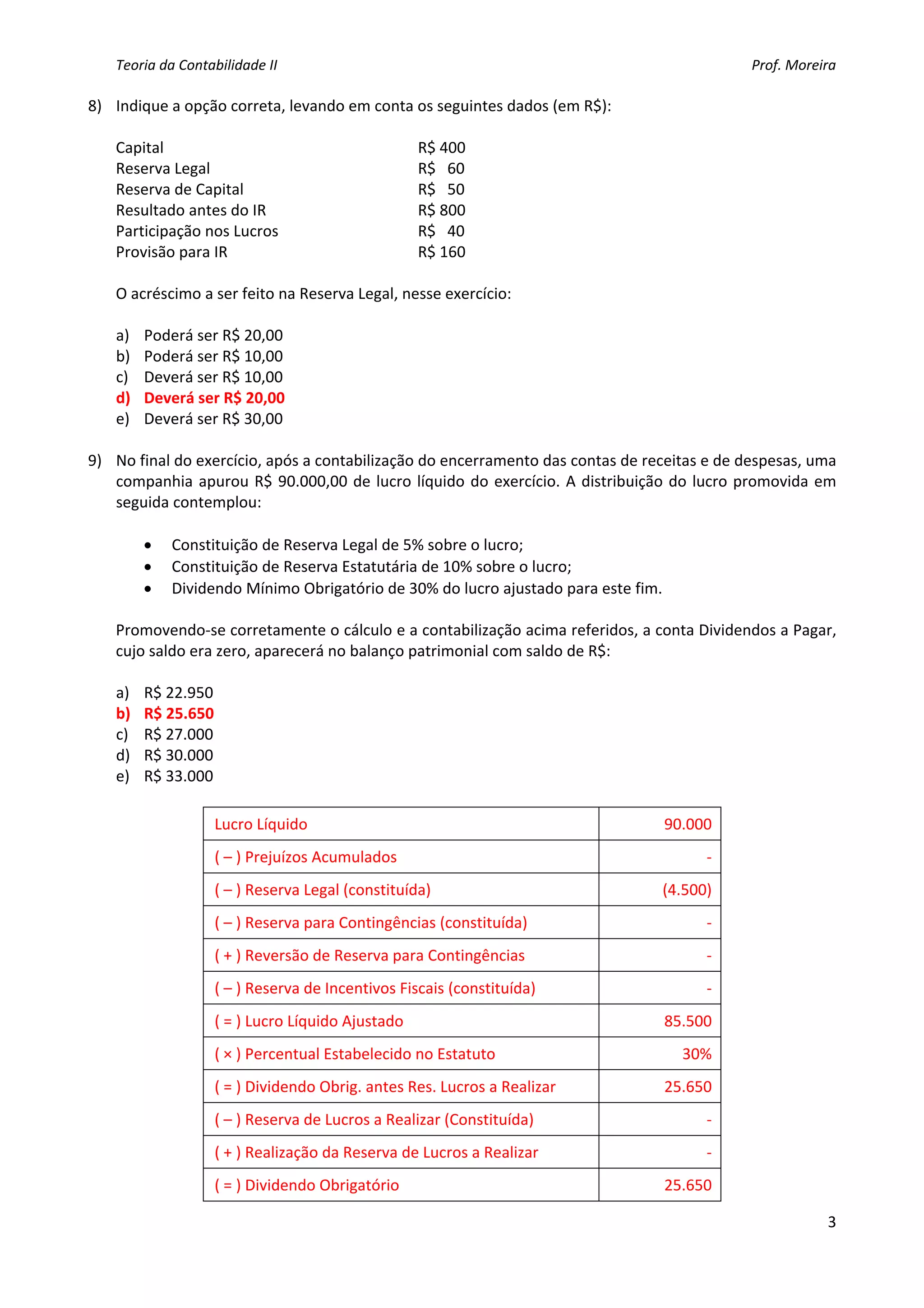 Balancetes e razonetes gabarito 01 | PDF