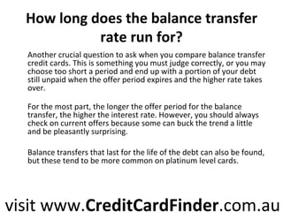 Balance transfer credit cards guide | PPT