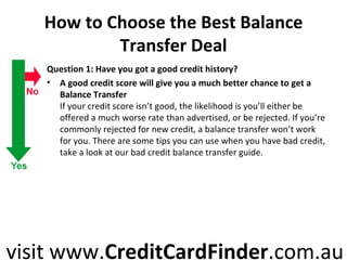 Balance transfer credit cards guide | PPT