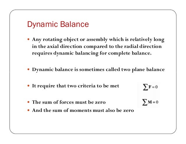 dynamic balance