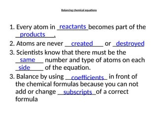 Science Balancing Chemical Equations.pptx