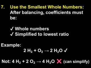 Comprehensive Guide to Balancing Chemical Equations with Practice ...