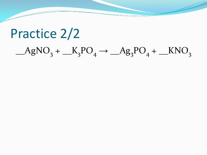 Balancing Equations