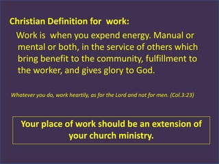 Balancing faith, family and work | PPTX