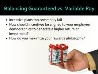 Balancing Salaries and Incentive Pay | PPTX