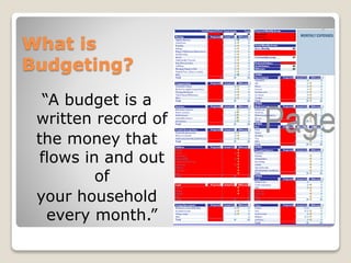 Balancing the budget | PPTX
