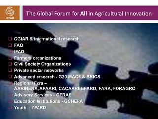 Balancing the equation: CGIAR and Capacity Development in National AR4D ...