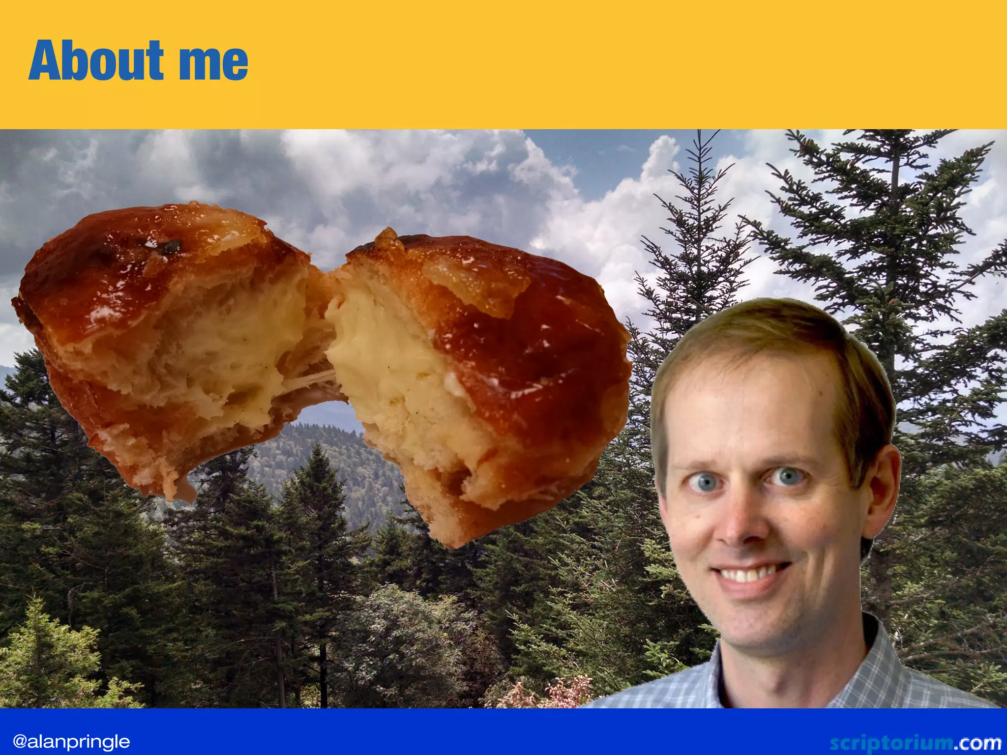 About me
@alanpringle
 