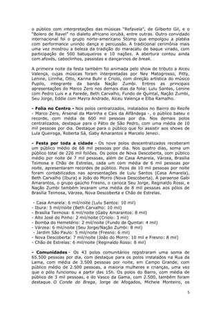 Balanço carnaval multicultural recife 2012