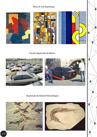 119
Obras de Arte Repatriadas
Veículos Repatriados da Bolívia
Repatriação de Material Paleontológico
 