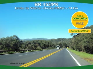 Dezembro/2014* 
*Previsão para 31/12/2014  