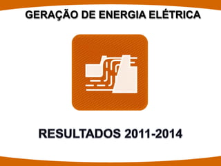GERAÇÃO DE ENERGIA ELÉTRICA  