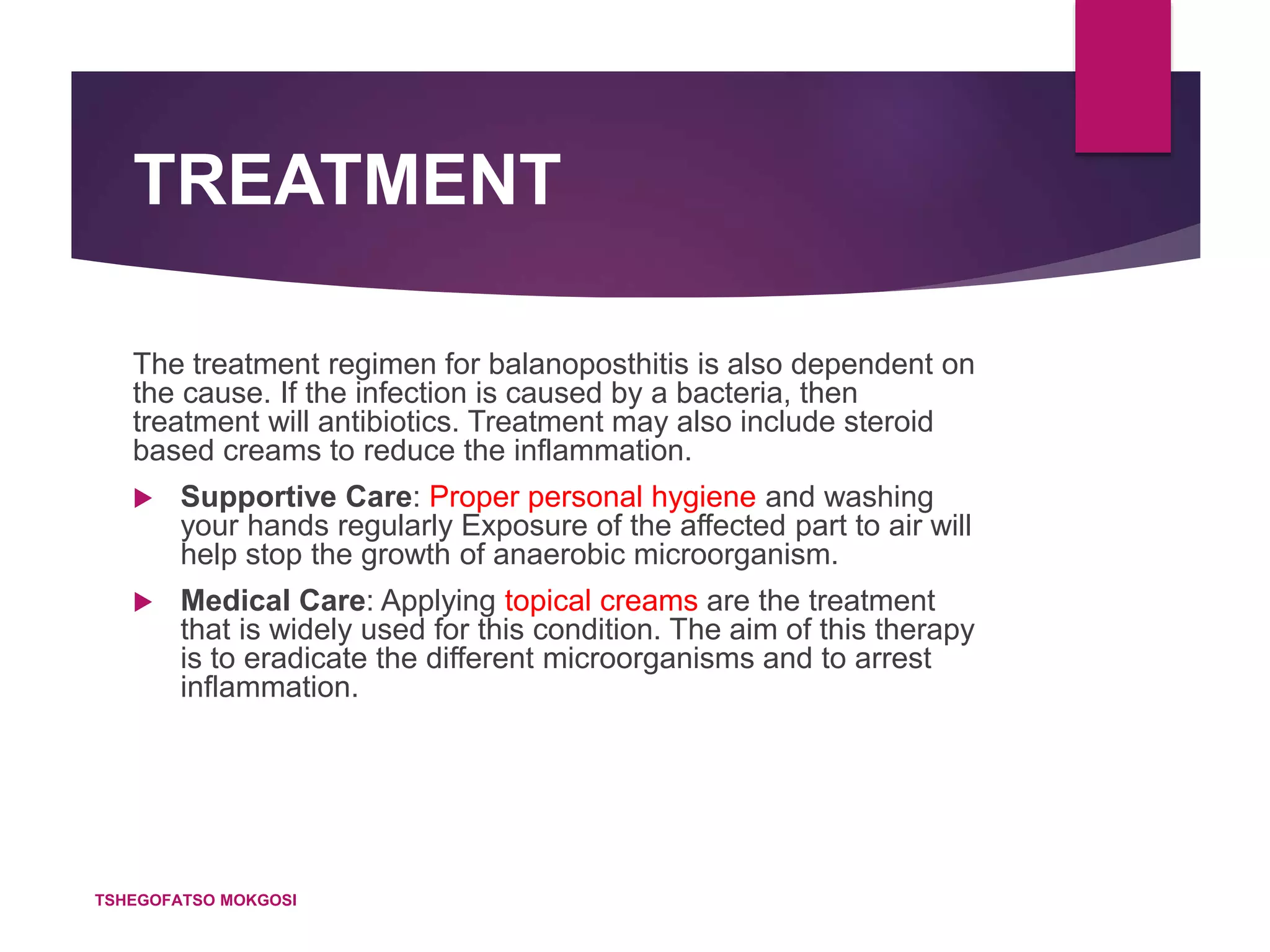 Balanoposthitis | PPTX