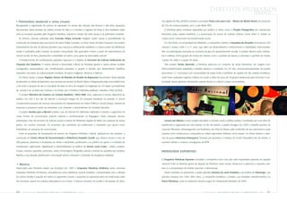 direitos humanos                                PRINCÍPIO 1




  Patrimônio imaterial e artes visuais                                                                                  sas regiões do País, também acontece no projeto Passe Livre para Criar – Música de Muitos Brasis, de produção
Recuperação e organização de acervos de expressão no campo das ciências, das técnicas e das artes, pesquisas            de CDs de música brasileira, com o selo Rádio MEC.
documentais sobre períodos da história recente do País, e o incentivo a registros de festas e ritos brasileiros estão     A Petrobras apóia iniciativas aplaudidas por público e crítica, como o Projeto Pixinguinha, em espetáculos
entre as iniciativas apoiadas pelo Programa Petrobras Cultural no campo das artes visuais e do patrimônio imaterial.    itinerantes pelas capitais brasileiras, e a preservação do acervo do maestro Antônio Carlos Jobim. E investe na
   As oficinas culturais realizadas pela Conexão Felipe Camarão integram ações sociais e possibilidades de              música como instrumento de transformação social.
construção da cidadania para que jovens do bairro Felipe Camarão, na Zona Oeste de Natal, busquem seu próprio             Em São Paulo, na comunidade de Heliópolis, a companhia mantém a Orquestra do Amanhã, formada por 220
entendimento da vida. As oficinas permitem que crianças e adolescentes trabalhem a cultura a partir de referências      crianças e jovens, entre 7 e 21 anos, que, além de desenvolverem conhecimentos e habilidades instrumentais,
vividas e praticadas pelos mestres da própria comunidade. Elas aprendem música a partir do entendimento da              têm sua participação associada ao aumento do grau de aproveitamento escolar. O projeto oferece aulas individu-
música do Boi de Reis, percebendo a identidade do bairro como parte da diversidade cultural.                            ais e coletivas, forma grupos de música de câmera, como o quinteto de sopros, a camerata, o quinteto de metais,
   O fortalecimento de manifestações populares regionais é o objetivo do Encontro de Culturas Tradicionais da           o grupo de cellos e o grupo de violas.
Chapada dos Veadeiros. O evento aborda a diversidade cultural do Nordeste goiano e reúne artistas eruditos                Pelo projeto Turista Aprendiz, a Petrobras patrocina um conjunto de ações itinerantes, em viagens num
consagrados, pesquisadores das manifestações populares e grupos e bandas que desenvolvem trabalhos                      ônibus/estúdio/palco adaptável a variados espaços e condições. Em 45 dias, músicos/pesquisadores do projeto
inspirados nas raízes da cultura popular brasileira, de traços indígenas, africanos e ibéricos.                         percorreram 21 municípios com comunidades de baixa renda e periferias de capitais em dez estados brasileiros,
   Em Minas Gerais, o projeto Registro Sonoro do Reinado do Rosário de Itapecerica documenta a festa realizada          onde foram realizados registros inéditos em áudio e vídeo de cerca de 30 grupos tradicionais para fomentar a con-
anualmente na cidade de Itapecerica, que remonta aos tempos do Brasil Colônia. Protagonizado pela comunidade local,     tinuidade desses gêneros, oferecendo suporte técnico e cultural a essas comunidades.
o rito inclui a coroação de reis e a simulação de lutas no ritmo da congada. Foi registrado em CD duplo, acompanhado
de encarte com as letras das músicas e um livreto com o histórico, entrevistas partituras, melodias e fotos da festa.
   O projeto Memória da Censura no Cinema Brasileiro 1964/1988 criou, organizou e tornou disponível ao
público, em CDs e em site da internet, a produção integral de 26 cineastas brasileiros no período. O acervo
compreende processos de censura, documentos do Departamento de Ordem Política e Social (Dops), material de
imprensa e pequenos extras de entrevistas com cineastas e descendentes de cineastas falecidos.
   O projeto Janelas para o Mundo analisa o uso da internet em diferentes realidades e estuda o surgimento de
novas formas de comunicação, práticas culturais e transformações na linguagem. Desta interação nascem
publicações, fruto do encontro de crianças, jovens e idosos de diferentes regiões do Brasil com pessoas de outros         Loucos por Música é outro projeto articulado à inclusão social e política pública. Constituído por uma série de
países, em núcleos semanais. Os encontros são orientados por professores e tradutores que atuam como                    espetáculos e organizado em seis edições, no Rio de Janeiro, o projeto divulgou em 2005 o trabalho pioneiro da
facilitadores do processo de comunicação.                                                                               Casa das Palmeiras, homenageando sua fundadora, dra. Nise da Silveira, pelo centenário de seu nascimento e pela
   Entre as propostas de recuperação de acervos do Programa Petrobras Cultural, destacam-se dos projetos: a             maneira como revolucionou a psiquiatria ao utilizar expressões artísticas como terapia. Os shows tiveram a aber-
construção do Centro Virtual de Documentação e Referência Oswaldo Goeldi, que oferece acesso a mais de                  tura do grupo Harmonia Enlouquece, formado por pacientes e médicos do Centro Psiquiátrico Rio de Janeiro, e
500 gravuras, desenhos e ilustrações do artista a estudantes, professores e ao público em geral; e a iniciativa de      reuniram artistas e músicos consagrados da MPB.
recuperação, organização, digitalização e disponibilização ao público do Acervo Lucio Costa – textos, projetos,
croquis, estudos, aquarelas, pareceres, cartas, homenagens, fotografias, jornais e revistas do arquiteto que projetou   PATROCÍNIO ESPORTIVO
Brasília e cuja atuação profissional e formulação teórica marcaram a evolução da arquitetura brasileira.
                                                                                                                        O Programa Petrobras Esportes consolida a companhia como uma das mais importantes parceiras do esporte

   Música                                                                                                               nacional. Entre as diretrizes gerais de atuação da Petrobras neste campo, destaca-se o patrocínio a esportes cole-
Patrocinada pela Petrobras desde sua fundação em 1987, a Orquestra Petrobras Sinfônica, antes chamada                   tivos e a campeonatos de âmbito nacional e internacional.
Orquestra Petrobras Pró-Música, consolidou-se como referência musical brasileira. Comprometida com a difusão              Foram mantidos os patrocínios a quatro grandes torneios do surfe brasileiro e ao futebol do Flamengo, cuja
da música erudita e popular em todos os segmentos sociais, a orquestra se apresenta tanto em tradicionais salas         parceria começou em 1984. Além disso, a companhia revitalizou o Estádio Luso Brasileiro transformando-o na
de concertos, quanto em espaços alternativos e ao ar livre. O virtuoso encontro do erudito e do popular, de diver-      Arena Petrobras, onde se realizaram diversos jogos do Campeonato Brasileiro de 2005.



46    PETR OBRA S      bal anço      social     e   a mbiental      2005                                                                                           PETR OBRA S      balanço     social     e   a mbiental     2005    47
 