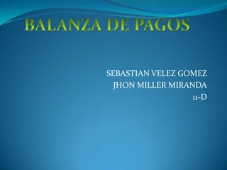 SEBASTIAN VELEZ GOMEZ
JHON MILLER MIRANDA
11-D
 
