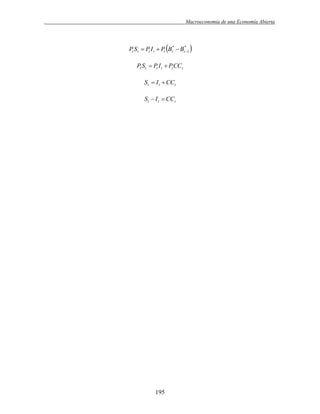 .

Macroeconomía de una Economía Abierta



Pt S t  Pt I t  Pt Bt*  Bt*1
Pt S t  Pt I t  Pt CCt

S t  I t  CCt
S t  I t  CCt

195



 