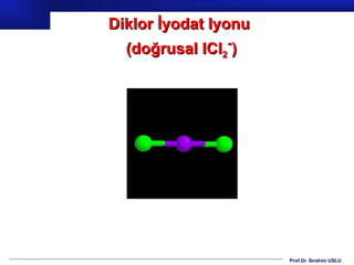 Diklor İyodat Iyonu
  (doğrusal ICl2-)




                      Prof.Dr. İbrahim USLU
 
