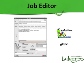 Job Editor glade