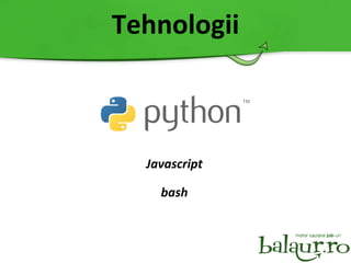 Tehnologii Javascript bash