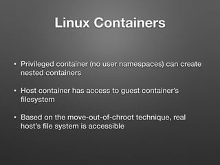 Chw00t: Breaking unices’ chroot solutions