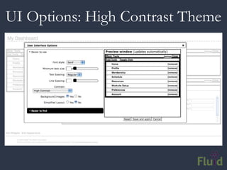 UI Options: High Contrast Theme
 