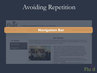 Avoiding Repetition


     Navigation Bar
 