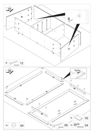 05                       B


                             B
                    02

                             B                                             B
              B


              B

              B
                                                                                    B


                                                                                    B

                                                       B
                                                                                    B
                                                       B                   01


                                                       B




B                  12
         Ø4,5x30

                                          N
    06                                                                                  N

                                                       19
                                                                  N
                                                                                C


                   18                                                                       C
N
                                                                                    08                C
                                              18




         19              N
                                 C
                                                                                    GG
                                     C                                                K

                                              C

                                                            GG
                                         08
                                                              K


                                                                                K                     02

N                  04                              C
                                                            Ø4,5x45
                                                                      06        G
                                                                                            Ø3,0x16
                                                                                                      04
 
