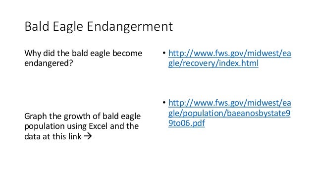 When did bald eagles become endangered image