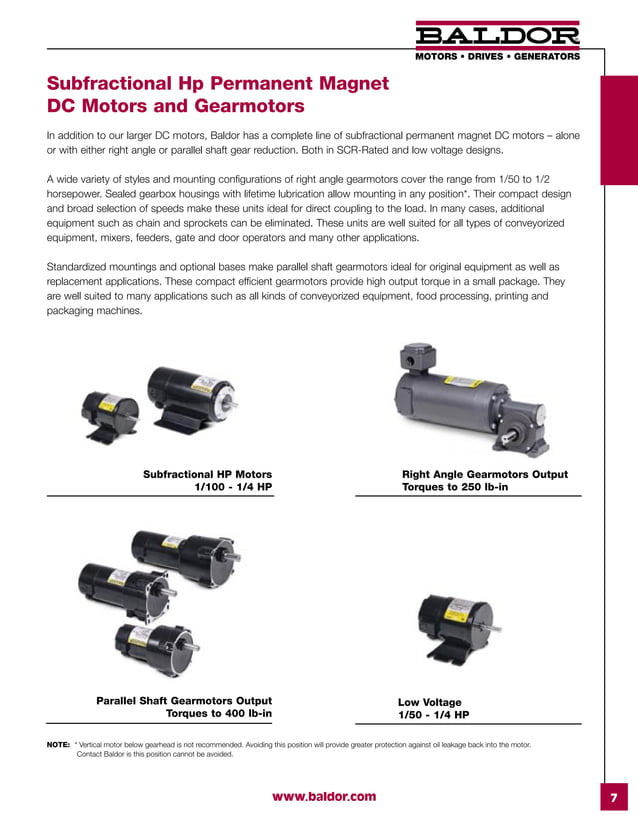 Baldor DC Motors PDF Radio Control Hobbies & Interests
