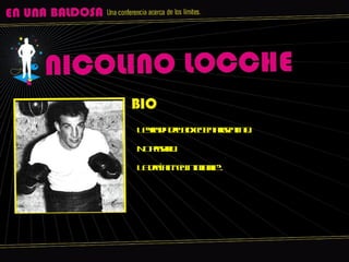 Leyenda del boxeo en argentina. No pegaba. Le decían “el intocable”.  