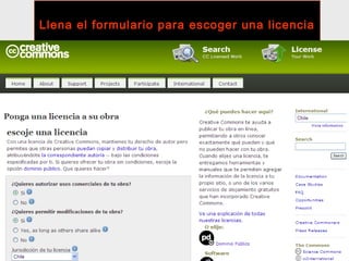 Llena el formulario para escoger una licencia
 