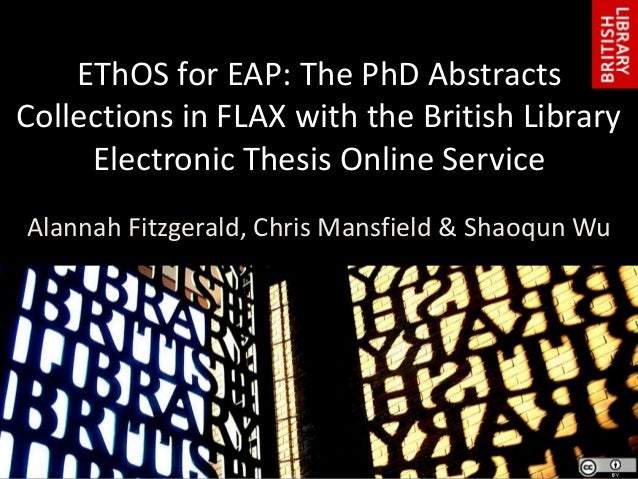 Thesis phd british library