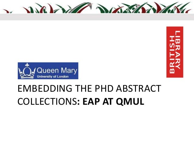 Phd thesis database ethos