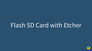 Flash SD Card with Etcher
 