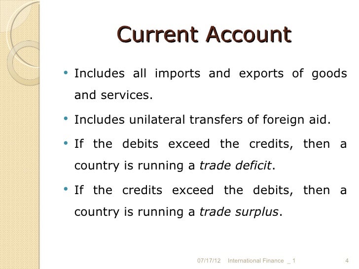 balence of payments of