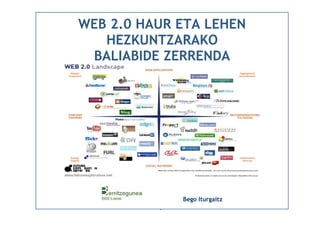 WEB 2.0 HAUR ETA LEHEN
   HEZKUNTZARAKO
 BALIABIDE ZERRENDA




              Bego Iturgaitz
          1
 