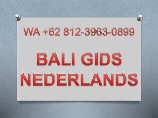 Bali Gids Nederlands, WhatsApp +62 812-3963-0899